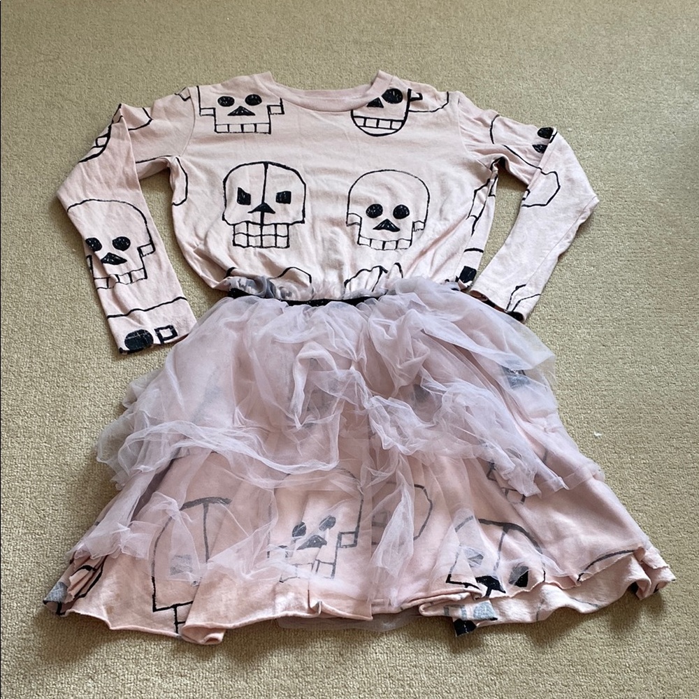 Pink Skull Kids Costume Dress